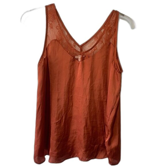 Maurices Satin Camisole Lace Trim Tank Top Sz XXL Coquette - Picture 1 of 6